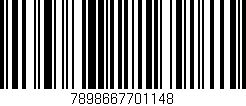 Código de barras (EAN, GTIN, SKU, ISBN): '7898667701148'