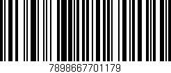 Código de barras (EAN, GTIN, SKU, ISBN): '7898667701179'
