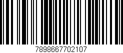 Código de barras (EAN, GTIN, SKU, ISBN): '7898667702107'