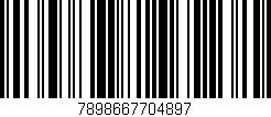 Código de barras (EAN, GTIN, SKU, ISBN): '7898667704897'