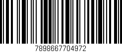 Código de barras (EAN, GTIN, SKU, ISBN): '7898667704972'