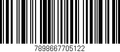 Código de barras (EAN, GTIN, SKU, ISBN): '7898667705122'