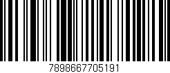 Código de barras (EAN, GTIN, SKU, ISBN): '7898667705191'