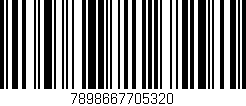 Código de barras (EAN, GTIN, SKU, ISBN): '7898667705320'