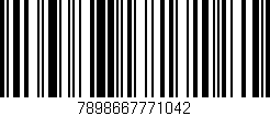 Código de barras (EAN, GTIN, SKU, ISBN): '7898667771042'