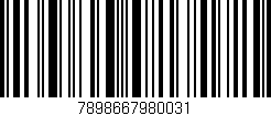 Código de barras (EAN, GTIN, SKU, ISBN): '7898667980031'