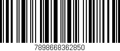 Código de barras (EAN, GTIN, SKU, ISBN): '7898668362850'