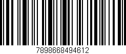 Código de barras (EAN, GTIN, SKU, ISBN): '7898668494612'