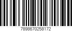 Código de barras (EAN, GTIN, SKU, ISBN): '7898670258172'