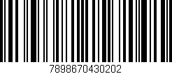 Código de barras (EAN, GTIN, SKU, ISBN): '7898670430202'
