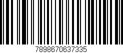 Código de barras (EAN, GTIN, SKU, ISBN): '7898670637335'