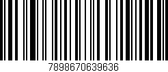 Código de barras (EAN, GTIN, SKU, ISBN): '7898670639636'