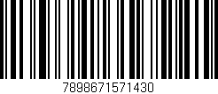 Código de barras (EAN, GTIN, SKU, ISBN): '7898671571430'