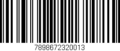 Código de barras (EAN, GTIN, SKU, ISBN): '7898672320013'