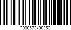 Código de barras (EAN, GTIN, SKU, ISBN): '7898673430353'