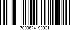 Código de barras (EAN, GTIN, SKU, ISBN): '7898674190331'
