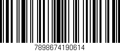 Código de barras (EAN, GTIN, SKU, ISBN): '7898674190614'