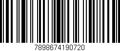 Código de barras (EAN, GTIN, SKU, ISBN): '7898674190720'