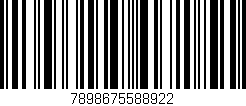 Código de barras (EAN, GTIN, SKU, ISBN): '7898675588922'