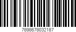 Código de barras (EAN, GTIN, SKU, ISBN): '7898678032187'