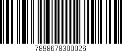 Código de barras (EAN, GTIN, SKU, ISBN): '7898678300026'