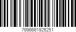 Código de barras (EAN, GTIN, SKU, ISBN): '7898681926251'