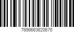 Código de barras (EAN, GTIN, SKU, ISBN): '7898683820670'