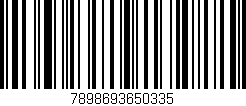 Código de barras (EAN, GTIN, SKU, ISBN): '7898693650335'