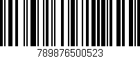 Código de barras (EAN, GTIN, SKU, ISBN): '789876500523'