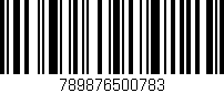 Código de barras (EAN, GTIN, SKU, ISBN): '789876500783'