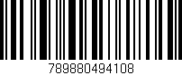 Código de barras (EAN, GTIN, SKU, ISBN): '789880494108'