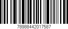 Código de barras (EAN, GTIN, SKU, ISBN): '78988442017587'