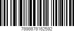 Código de barras (EAN, GTIN, SKU, ISBN): '7898878162592'