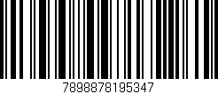 Código de barras (EAN, GTIN, SKU, ISBN): '7898878195347'