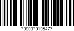 Código de barras (EAN, GTIN, SKU, ISBN): '7898878195477'