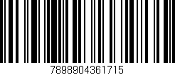 Código de barras (EAN, GTIN, SKU, ISBN): '7898904361715'