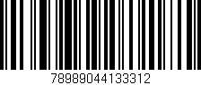 Código de barras (EAN, GTIN, SKU, ISBN): '78989044133312'