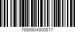 Código de barras (EAN, GTIN, SKU, ISBN): '7898904900877'