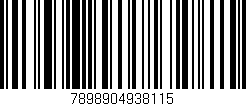 Código de barras (EAN, GTIN, SKU, ISBN): '7898904938115'