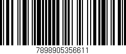 Código de barras (EAN, GTIN, SKU, ISBN): '7898905356611'
