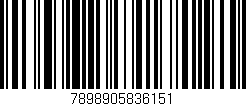 Código de barras (EAN, GTIN, SKU, ISBN): '7898905836151'