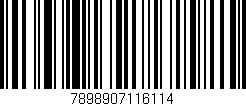 Código de barras (EAN, GTIN, SKU, ISBN): '7898907116114'