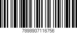 Código de barras (EAN, GTIN, SKU, ISBN): '7898907116756'