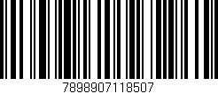 Código de barras (EAN, GTIN, SKU, ISBN): '7898907118507'
