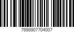 Código de barras (EAN, GTIN, SKU, ISBN): '7898907704007'