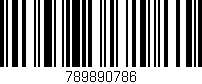 Código de barras (EAN, GTIN, SKU, ISBN): '789890786'