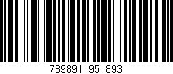 Código de barras (EAN, GTIN, SKU, ISBN): '7898911951893'