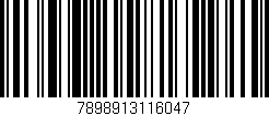 Código de barras (EAN, GTIN, SKU, ISBN): '7898913116047'
