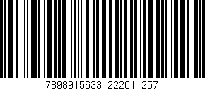 Código de barras (EAN, GTIN, SKU, ISBN): '78989156331222011257'