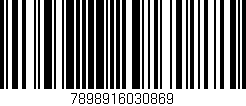 Código de barras (EAN, GTIN, SKU, ISBN): '7898916030869'
